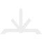 Ekena Millwork Vanguard Architectural Grade PVC Gable Bracket, 84"W x 52 1/2"H x 2"D x 6"F, 15/12 Pitch GBP084X53X0206VAN00 - alternate 5